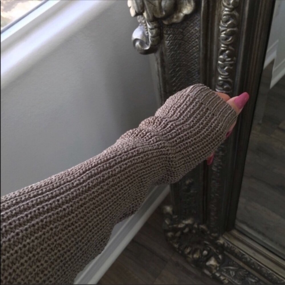 LUSTRE Olive Distressed knit Cardigan - Picture 4 of 6
